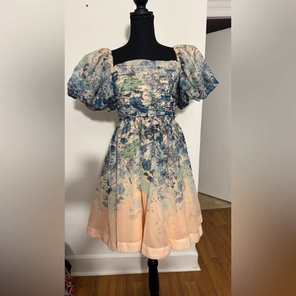 Flo Ruched Mini Dress Gently used 
Let Me Be by Anthropologie - Picture 5 of 9